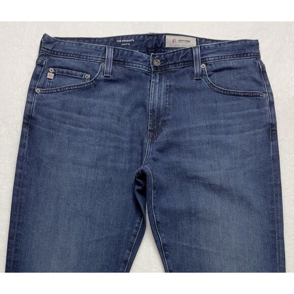 AG Adriano Goldschmied The Graduate Tailored Leg Men's Stretch Blue Jean W36 L34 - Picture 16 of 16